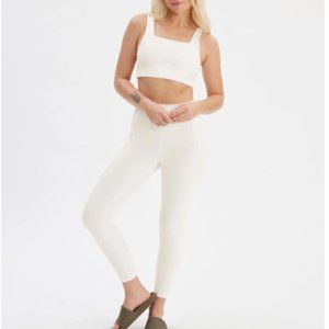 Girlfriend Collective Ivory Compressive High-Rise Legging S